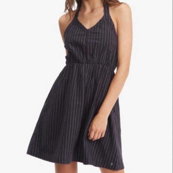 Roxy Dresses & Skirts - Roxy From The Side Halter Striped Dress NEW M